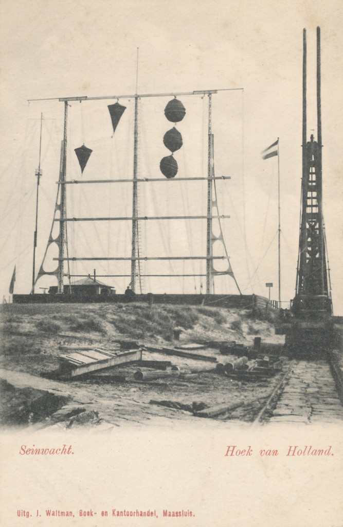 De semafoor omstreeks 1904.